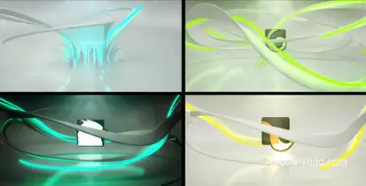 Rising From the Floor Neon Logo Logo Stings template preview