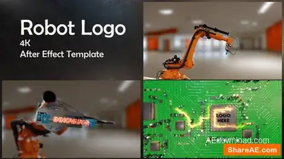 Robot Logo Animation Openers template preview