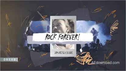 Rock Forever/ Punk/ Alternative Music/ Heavy Metal/ Dance/ Folk/ Grange/ Arrows/ Dirt Noise/ Texture Titles template preview