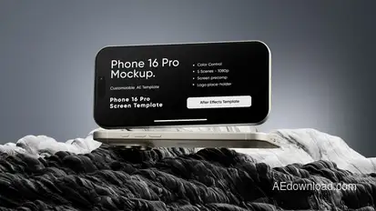Rocky Phone 16 Pro Screen Mockup Template Product Promo template preview