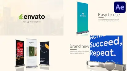 Roll Up Presentation for After Effects Product Promo template preview