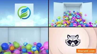 Rolling Sphere Logo Reveal Logo Stings template preview