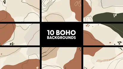 Boho Backgrounds Elements template preview