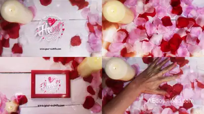Romantic Petals Reveals Logo Stings template preview
