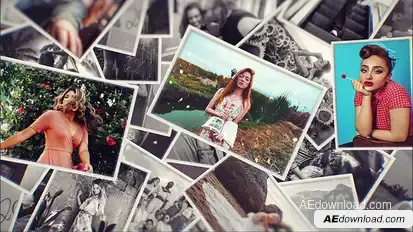 Romantic Slideshow Video Displays template preview