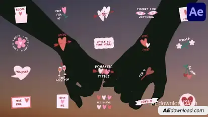 Romantic Titles | After Effects Titles template preview