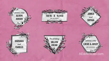 Romantic Titles Titles template preview