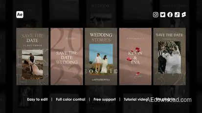 Romantic Wedding Instagram Reels Product Promo template preview
