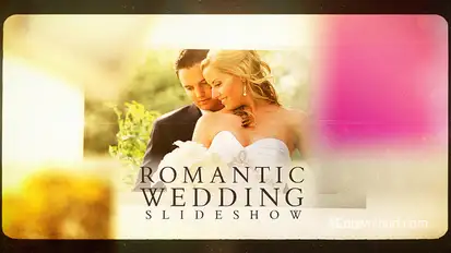 Romantic Wedding Slideshow Video Displays template preview