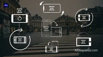Rotate Phone - AE Elements template preview