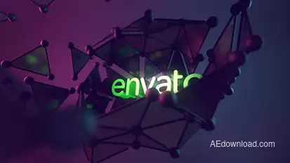 Rotating Platonic Form Logo Stings template preview