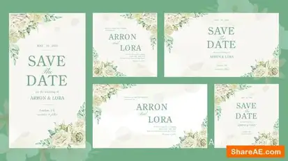 Rubi Wedding Invitation Openers template preview