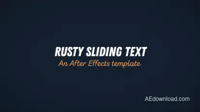 Rusty Sliding Text Titles template preview