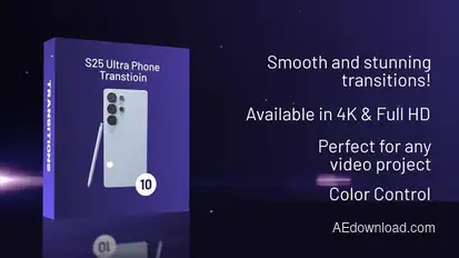 S25 Ultra Phone Transitions 4k Full HD broadcast-packages template preview