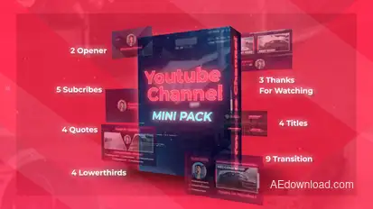 Saber Light Youtube Channel broadcast-packages template preview