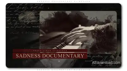 Sadness Documentary Slideshow Openers template preview