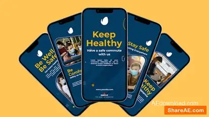 Safe Transportation Instagram Reel Openers template preview