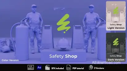 Safety Shop Logo Stings template preview