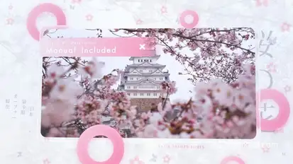 Sakura Photo Slideshow Video Displays template preview