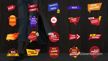 Sales Badges || After Effects Titles template preview