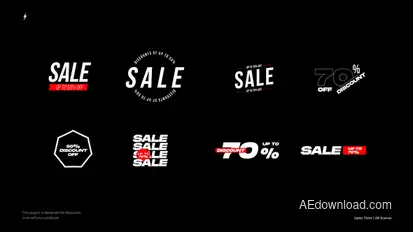 Sales Titles | After Effects Titles template preview