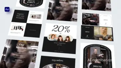 Salon Instagram Posts Product Promo template preview