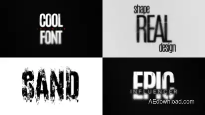 Sand Noise Text Animations Titles template preview