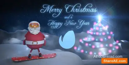 Santa - Christmas Snowboard Openers template preview