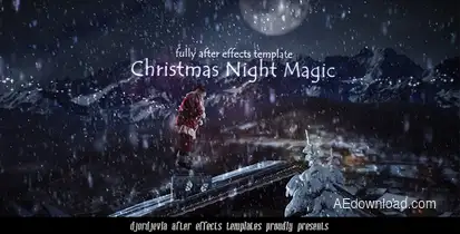 Santa Claus in the New Year's Eve Video Displays template preview