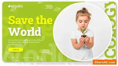 Save the Planet | Ecology Promo Openers template preview