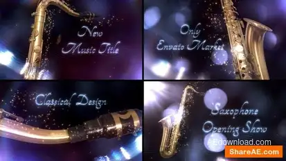 Saxophone - Classical Instrument Title Openers template preview