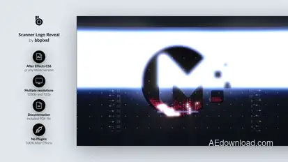 Scanner Logo Reveal Logo Stings template preview