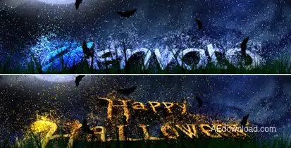 Halloween Title Intro Openers template preview