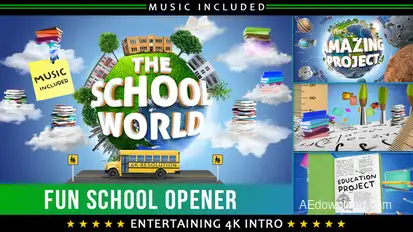 School Education Kids Intro Openers template preview