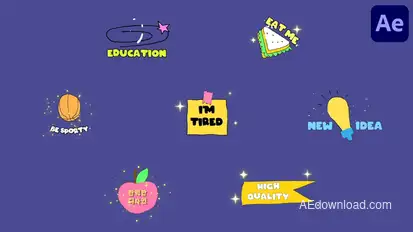 School Titles for After Effects Titles template preview