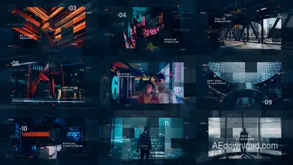 Sci-Fi Digital Slideshow / IT Technology Opener / Hi-Tech Futuristic / Corporate Presentation Video Displays template preview