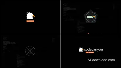 Sci-Fi Glitch Logo Logo Stings template preview