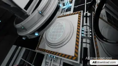 Sci-Fi Laser Scanning Logo Logo Stings template preview