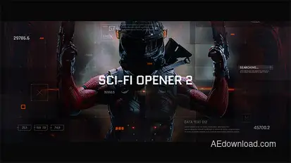 Sci-Fi Opener / Hi-Tech Slideshow / Futuristic Film Credits / HUD Elements / Space Science Openers template preview