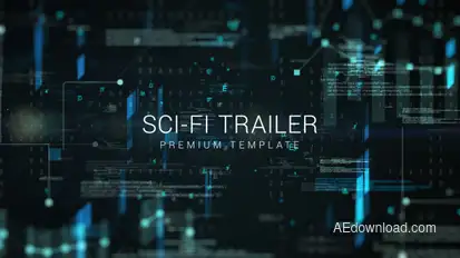 Sci-Fi Trailer Titles template preview