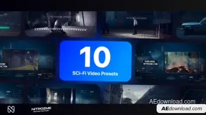 Sci-Fi Typography Vol. 01 Video Displays template preview