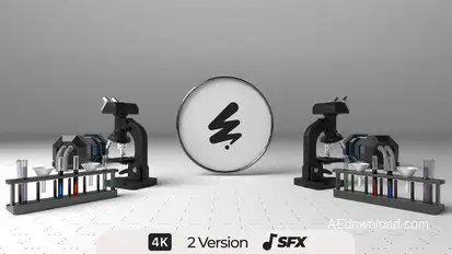 Science Intro Logo Stings template preview