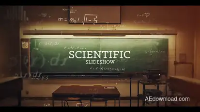 Science Slideshow Video Displays template preview
