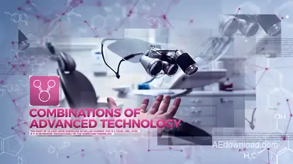 Scientific Slideshow Video Displays template preview