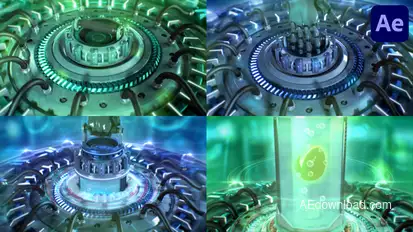 SciFi Time Capsule for After Effects Logo Stings template preview