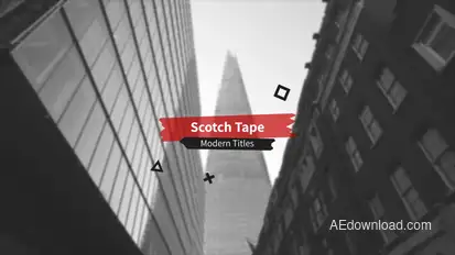 Scotch Tape | Grunge Titles Titles template preview