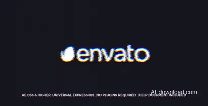 Scratch Glitch Logo Logo Stings template preview