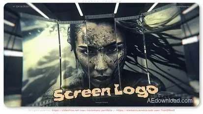 Screen Logo ID Titles template preview