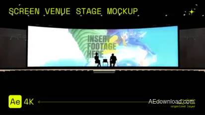 Screen Venue Stage Mockup broadcast-packages template preview