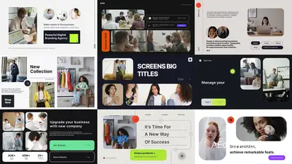 Screens Big Titles Titles template preview